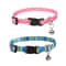 Geometric Print Adjustable Cat Collar With Bell 1