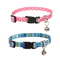 Geometric Print Adjustable Cat Collar With Bell 1