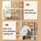 Hanging Automatic Pet Feeder And Water Dispenser Set 3