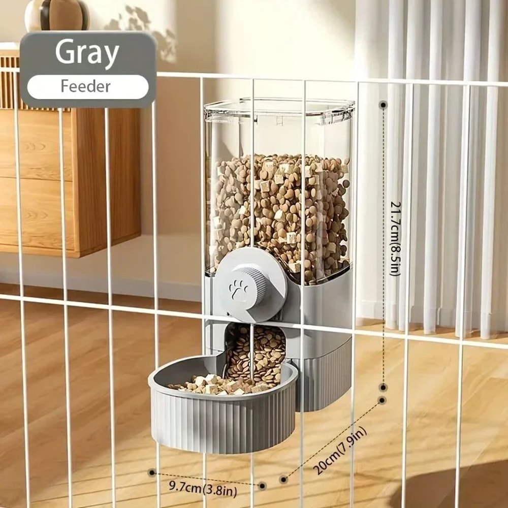 Hanging Automatic Pet Feeder And Water Dispenser Set 7