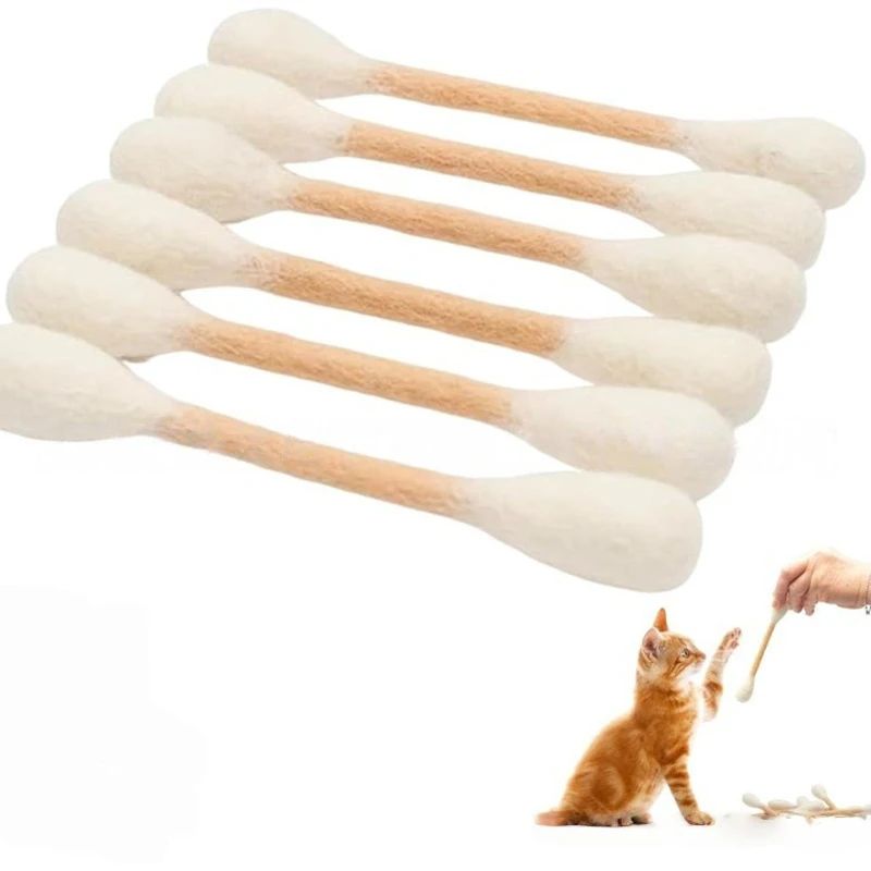 Catnip Cotton Swab Kitty Kicker Toy 8