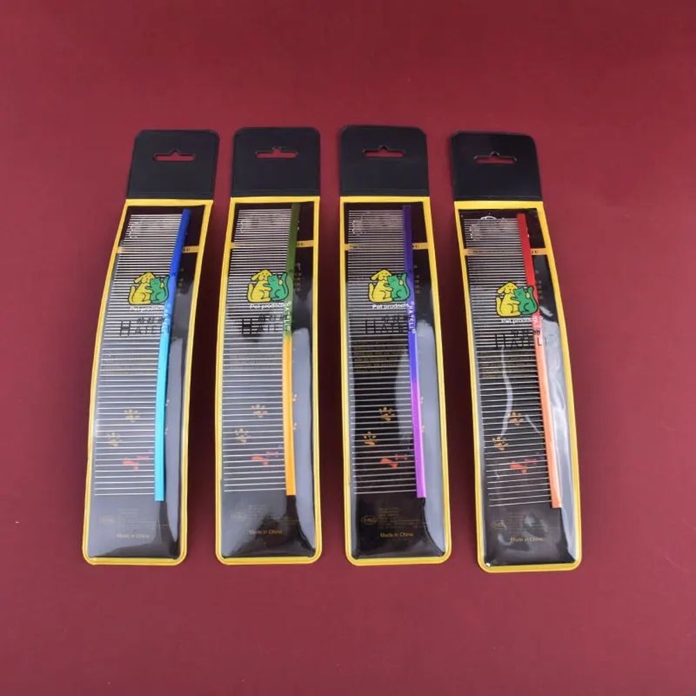 Rainbow Stainless Steel Pet Grooming Comb 9