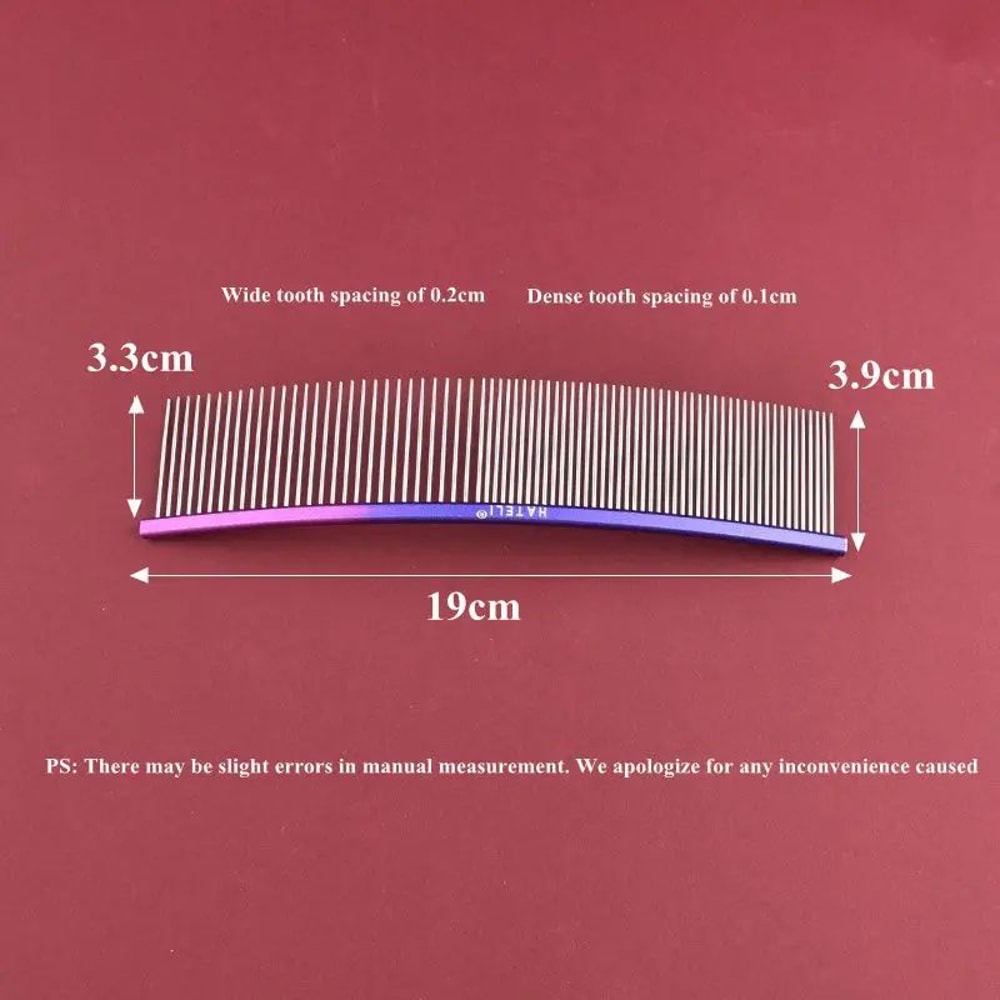 Rainbow Stainless Steel Pet Grooming Comb 5