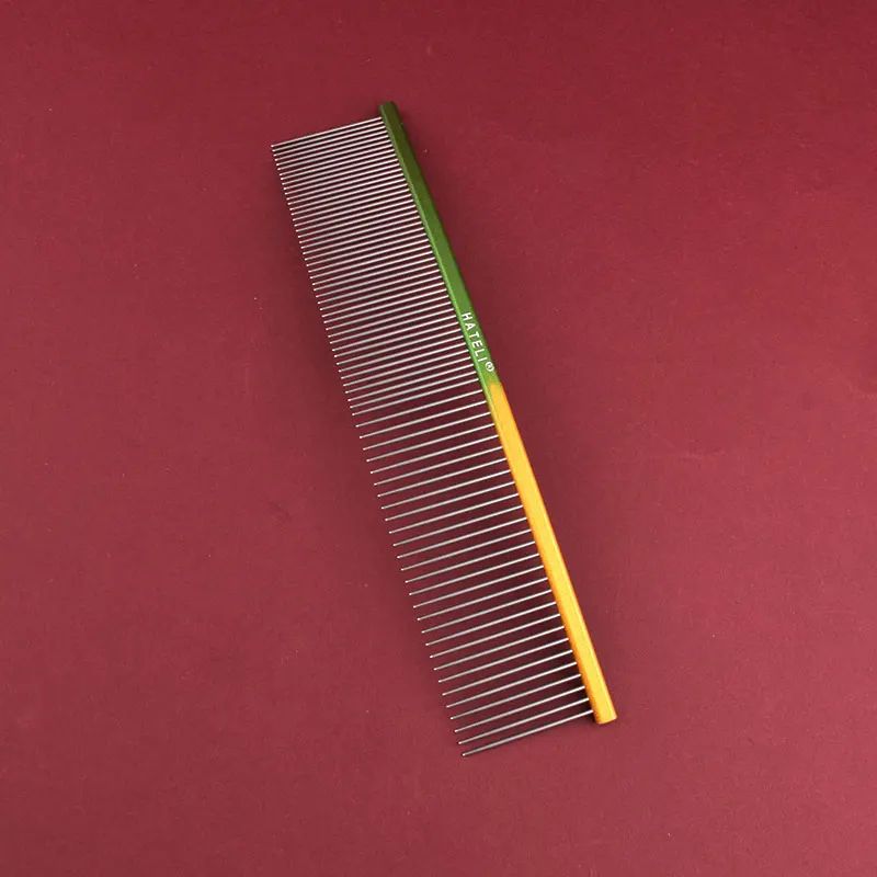Rainbow Stainless Steel Pet Grooming Comb 10