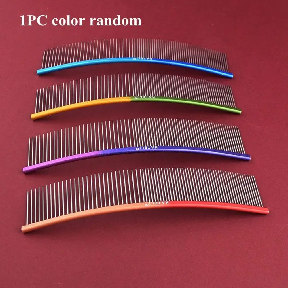 Rainbow Stainless Steel Pet Grooming Comb 14