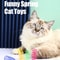 Colorful Spiral Spring Cat Toy Set 6