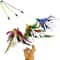 Colorful Feather Cat Wand Teaser Toy 3