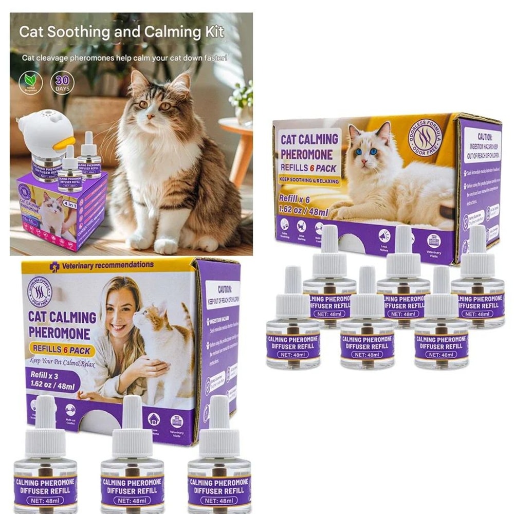4 In 1 Pet Calming Pheromone Diffuser Set 0