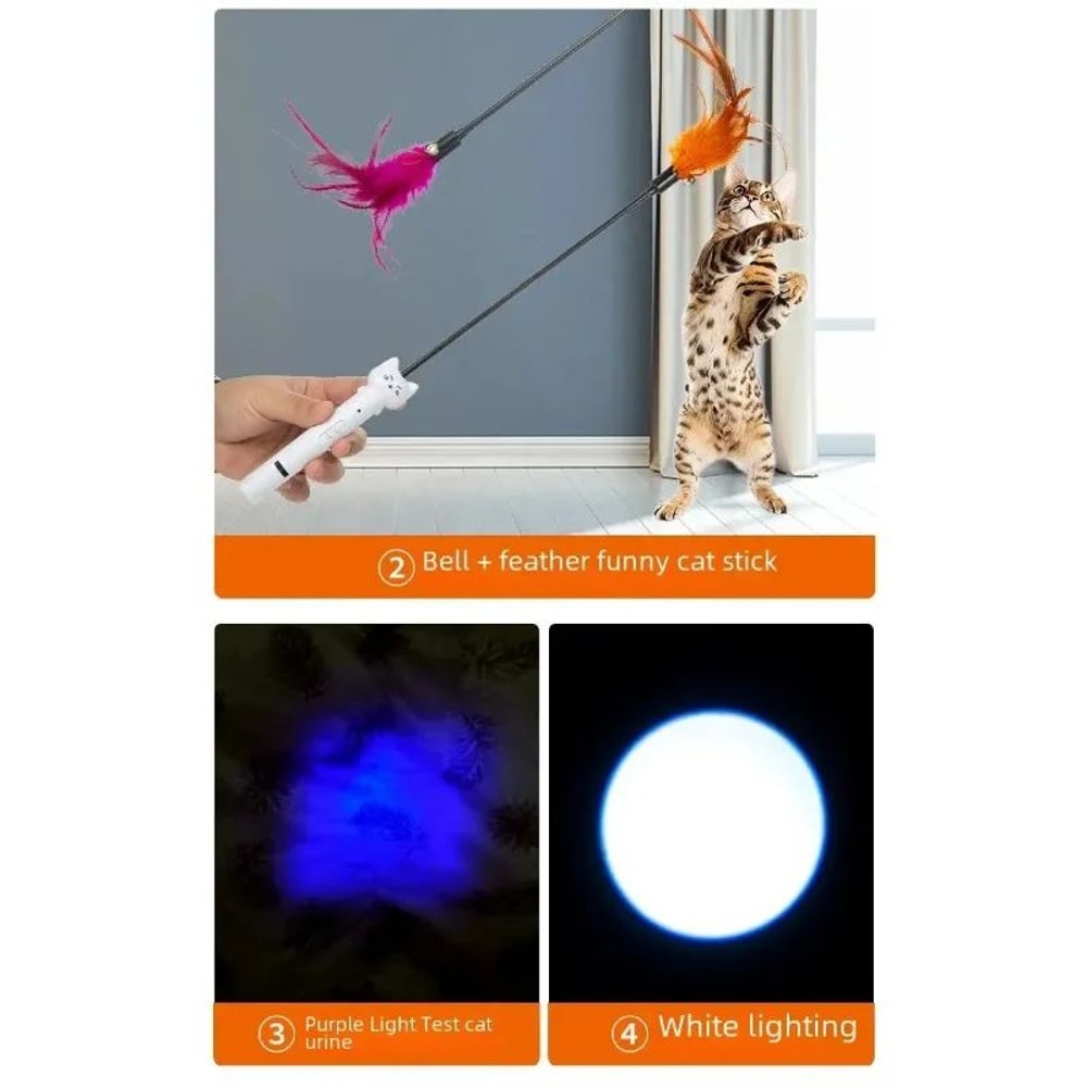 USB Rechargeable Interactive Laser Cat Toy Pen 4