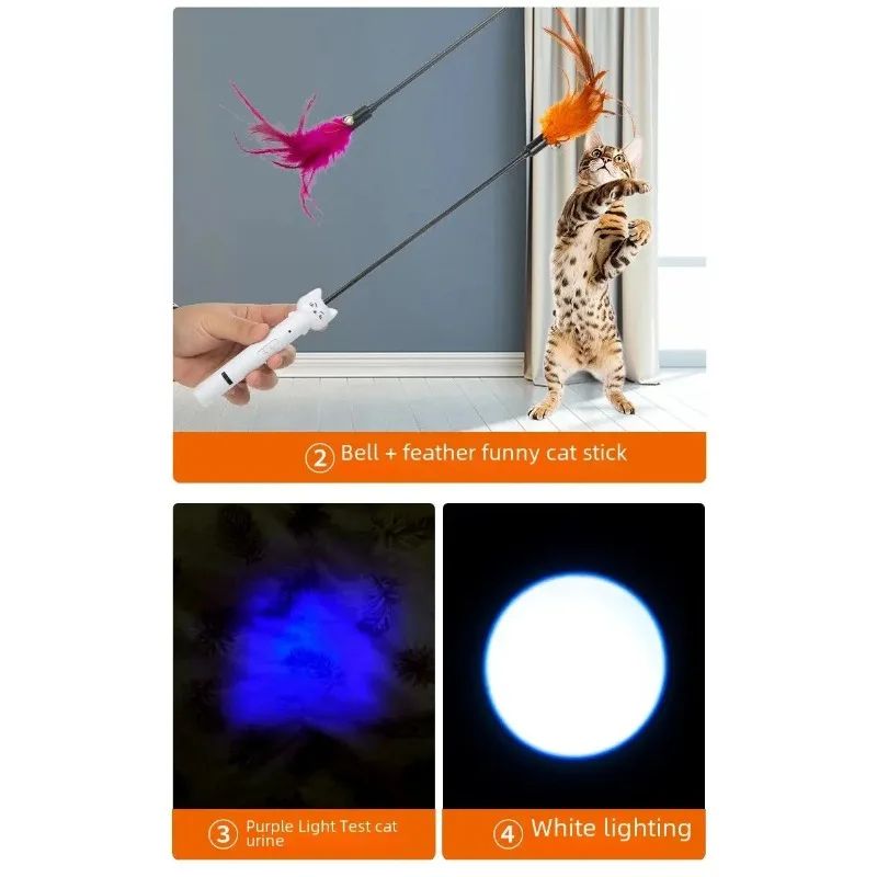 USB Rechargeable Interactive Laser Cat Toy Pen 4