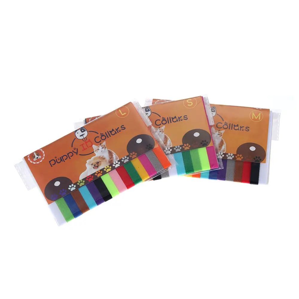15 Piece Adjustable Puppy Identification Collar Set 3