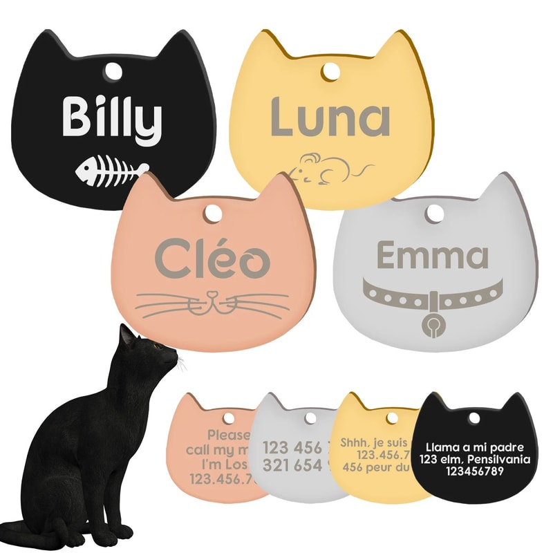 Personalized Stainless Steel Pet ID Tag With Engraving 0