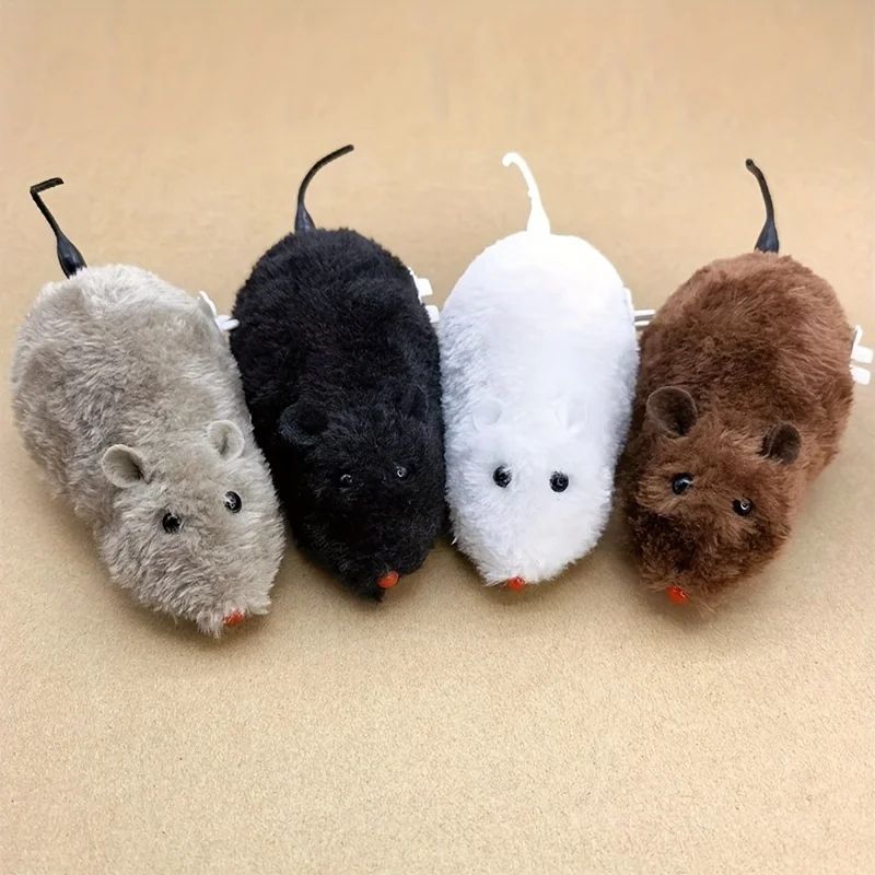 4 Piece Self Moving Mechanical Mouse Cat Toy Set 2