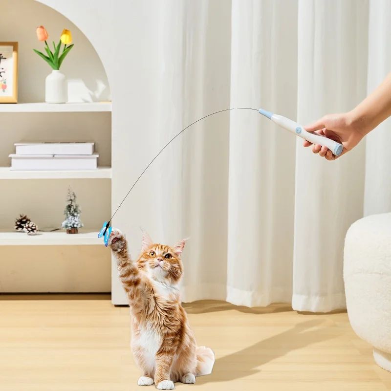 Interactive Flying Butterfly Cat Toy 2