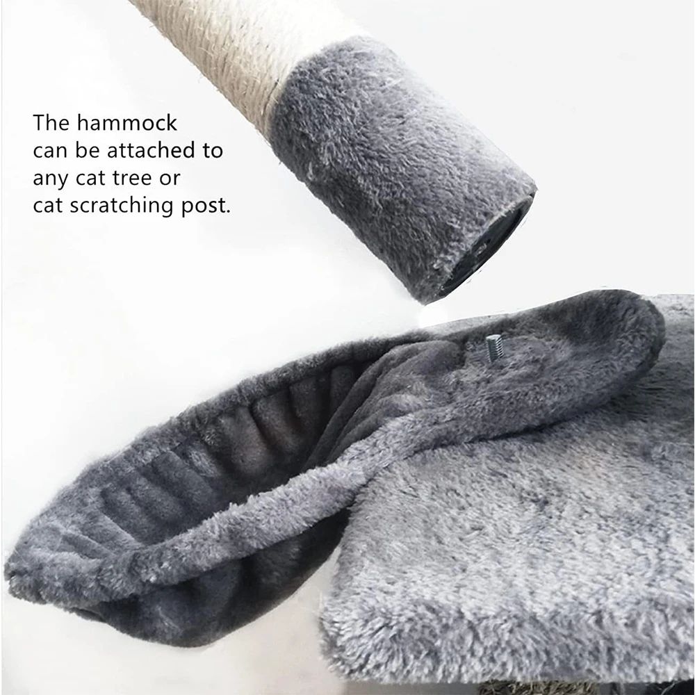 Plush Hanging Cat Hammock Bed 4