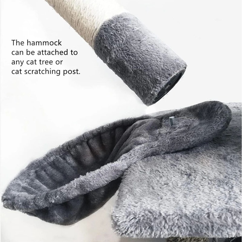 Plush Hanging Cat Hammock Bed 4