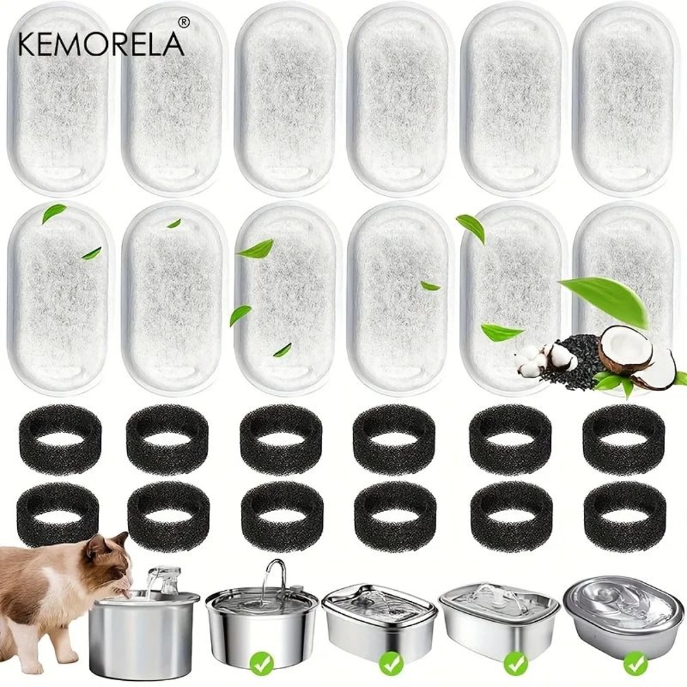 Cat Water Fountain Carbon Filter Set 0