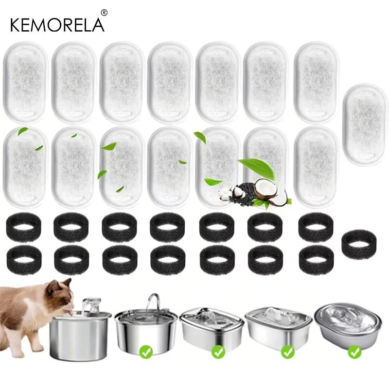 Cat Water Fountain Carbon Filter Set 7