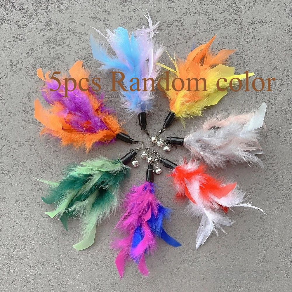 Feather Cat Teaser Replacement Toy Set 8
