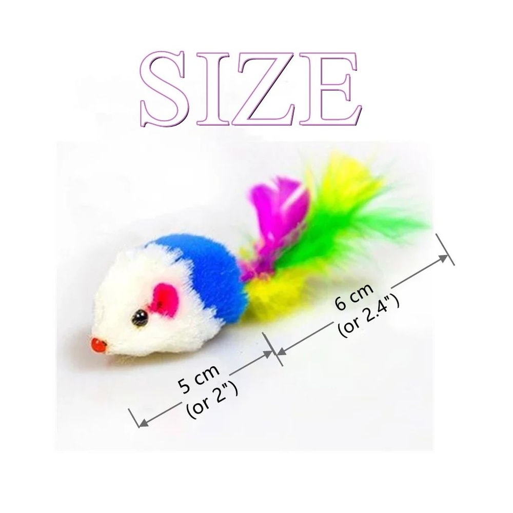 Interactive Rattle Mouse Cat Toy Set 5