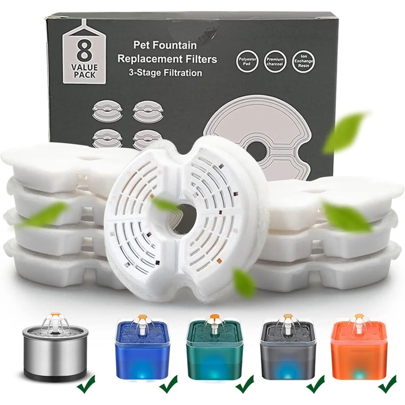 Multi Layer Cat Water Fountain Replacement Filters 0