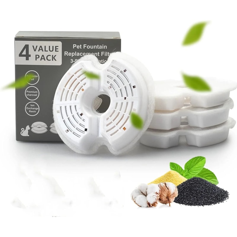 Multi Layer Cat Water Fountain Replacement Filters 6