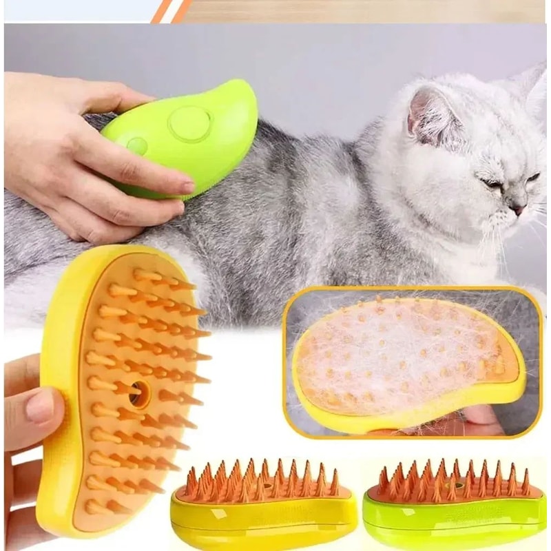 3 In 1 Electric Steam Pet Spray Grooming Massage Comb 6