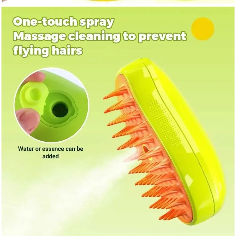 3 In 1 Electric Steam Pet Spray Grooming Massage Comb 7