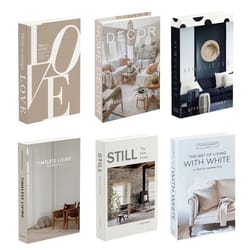 luxury decorative faux book storage box set