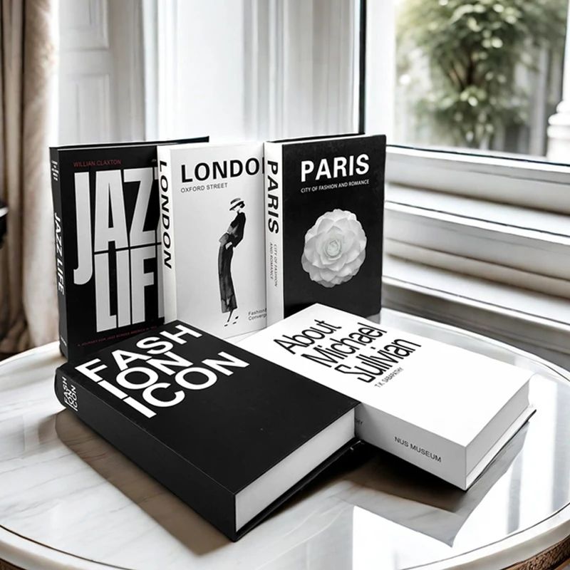 Luxury Decorative Faux Book Storage Box Set 1