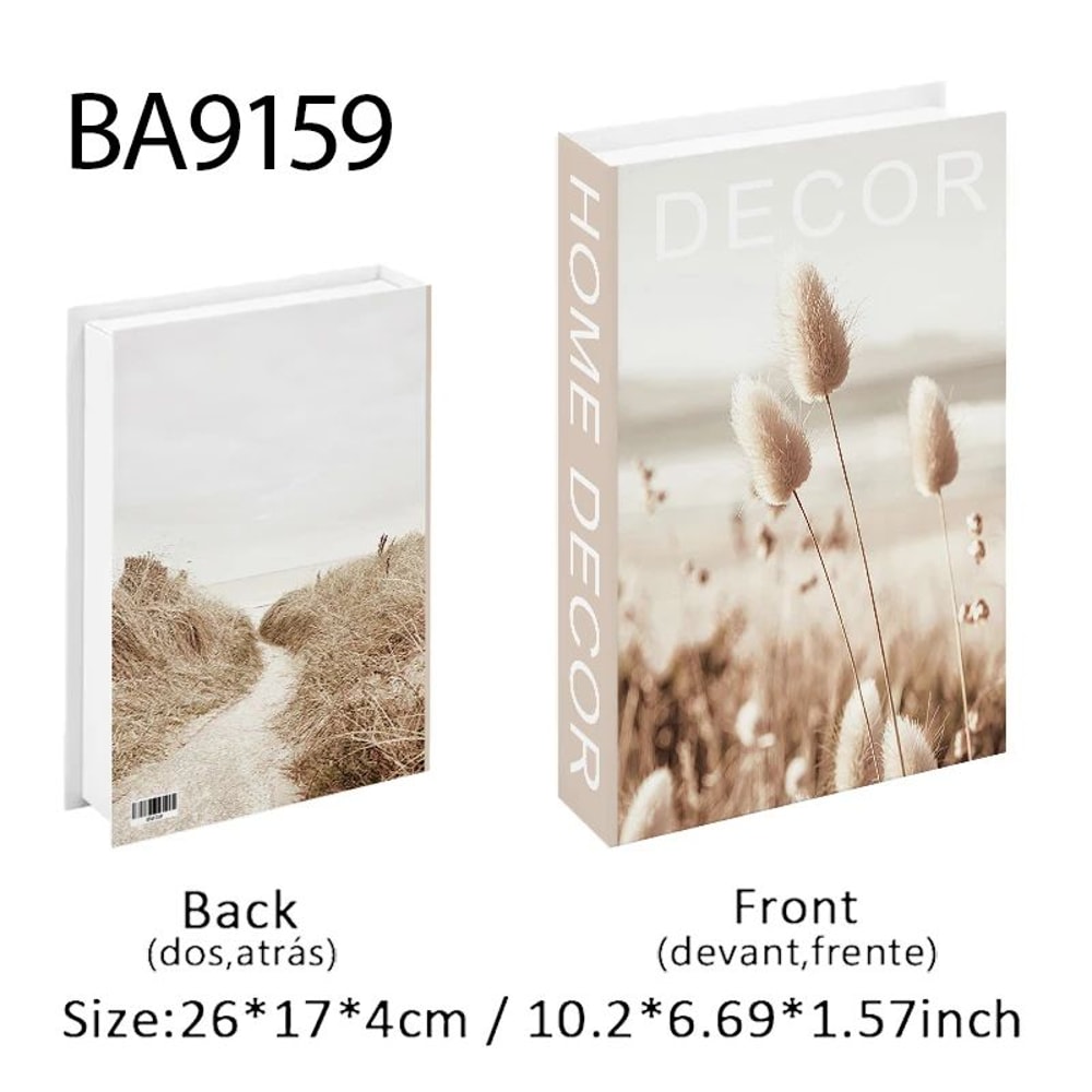 Luxury Decorative Faux Book Storage Box Set 15