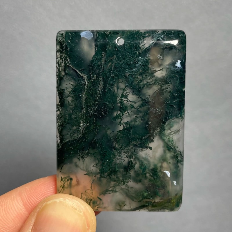 Natural Agate Crystal Pendant Healing Stone Decor 5