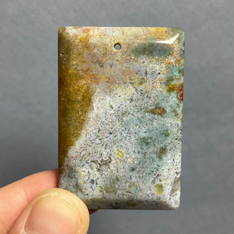 Natural Agate Crystal Pendant Healing Stone Decor 11