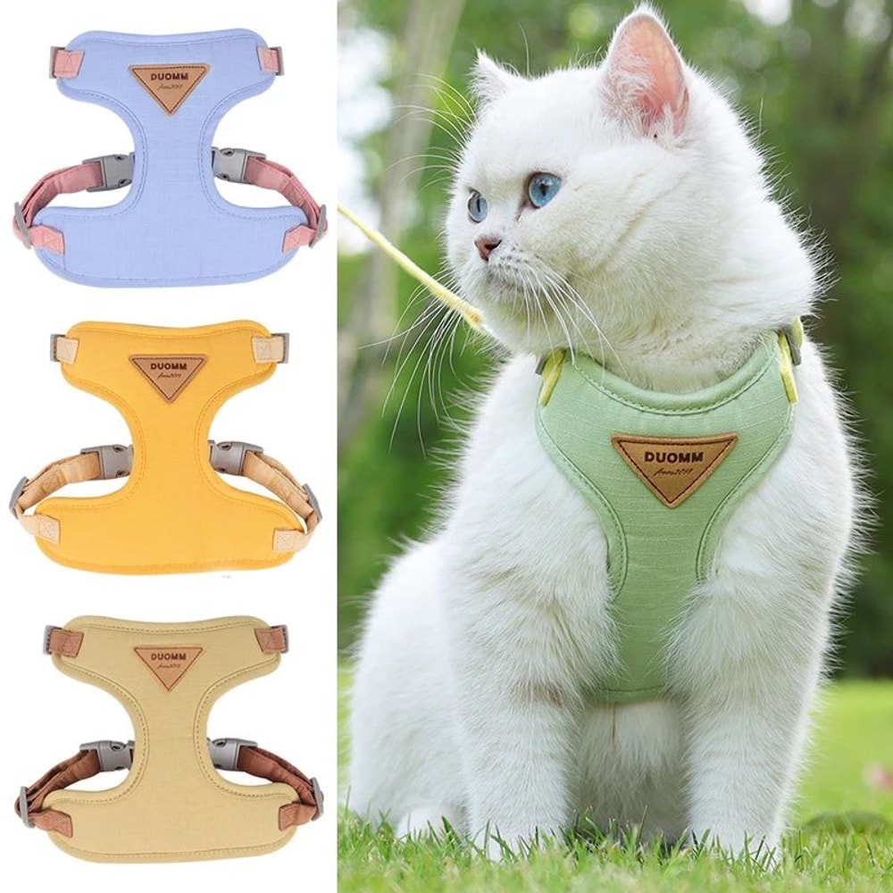 Adjustable Soft Cat Harness And Leash Set 0