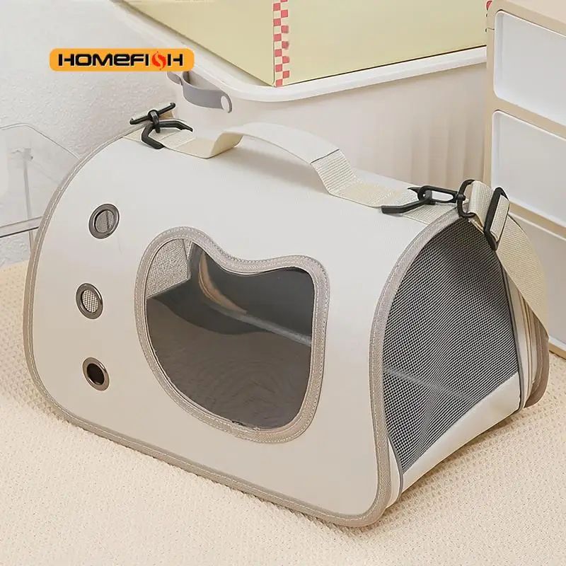 Portable Foldable Pet Carrier Shoulder Bag 0