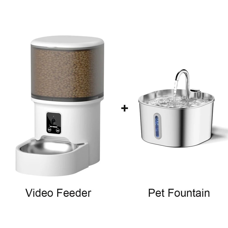Smart WiFi Video Automatic Pet Feeder Set 10