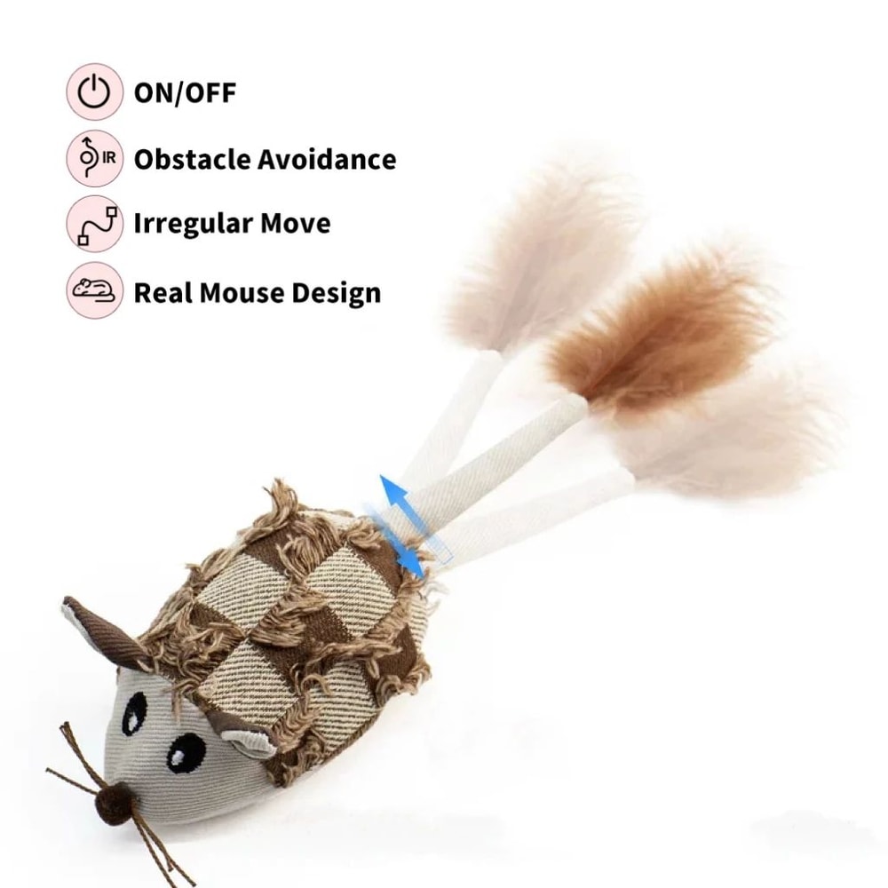 Electric Interactive Moving Mouse Cat Toy 8