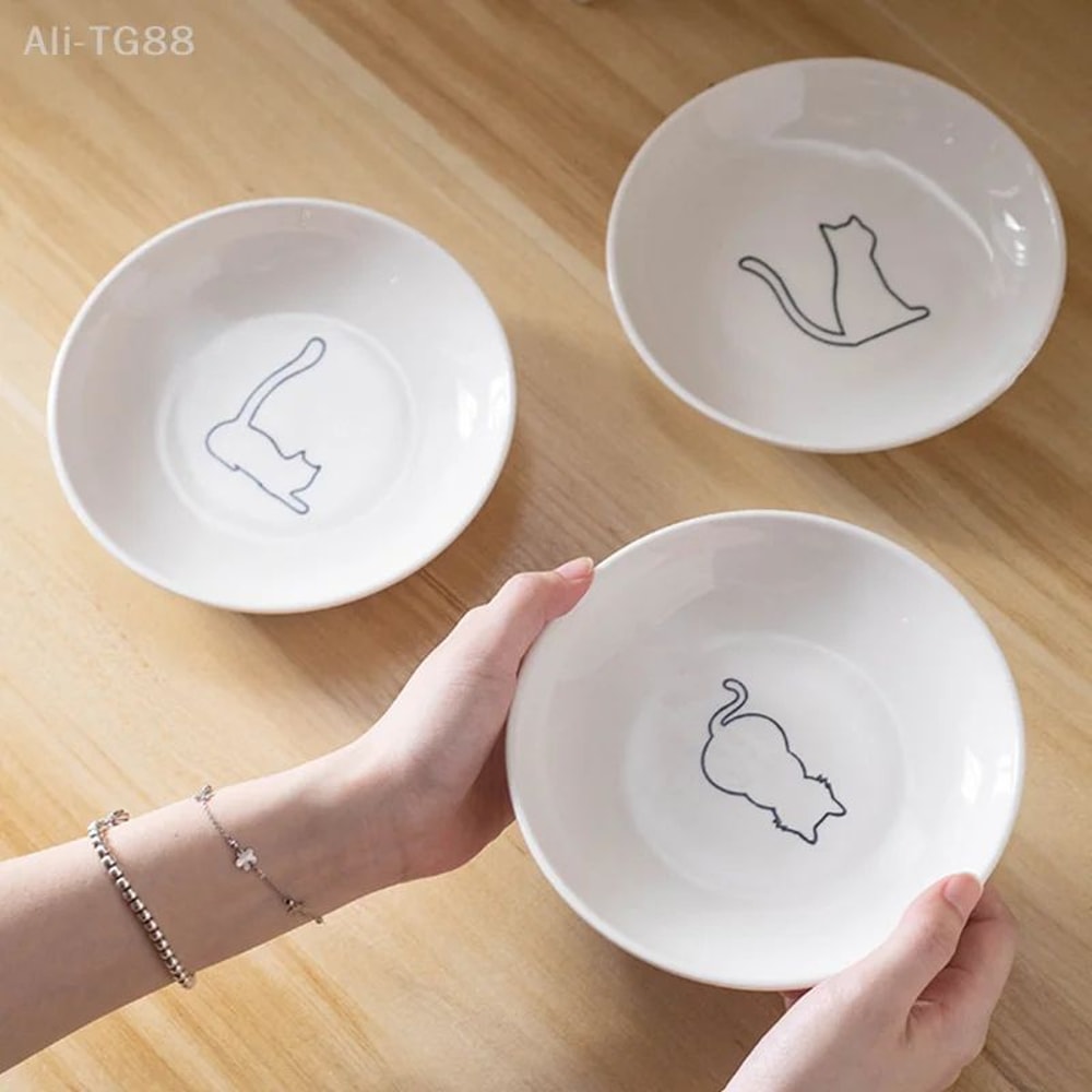 Ceramic Anti Slip Kitten Feeding Bowl 7