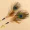 Interactive Peacock Feather Cat Wand Toy 2