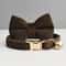 Personalized Luxury Velvet Cat Collar With Bow Tie 13