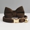 Personalized Luxury Velvet Cat Collar With Bow Tie 13