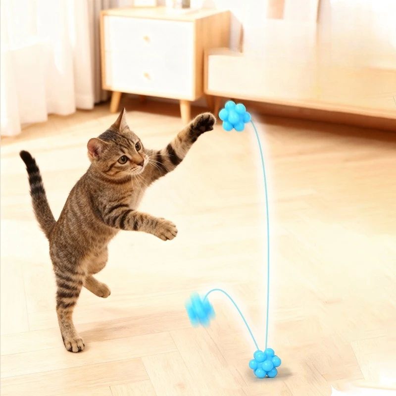 Interactive Bouncy Cat Chew Ball Toy 1
