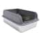 Large Stainless Steel Cat Litter Box With Lid 0