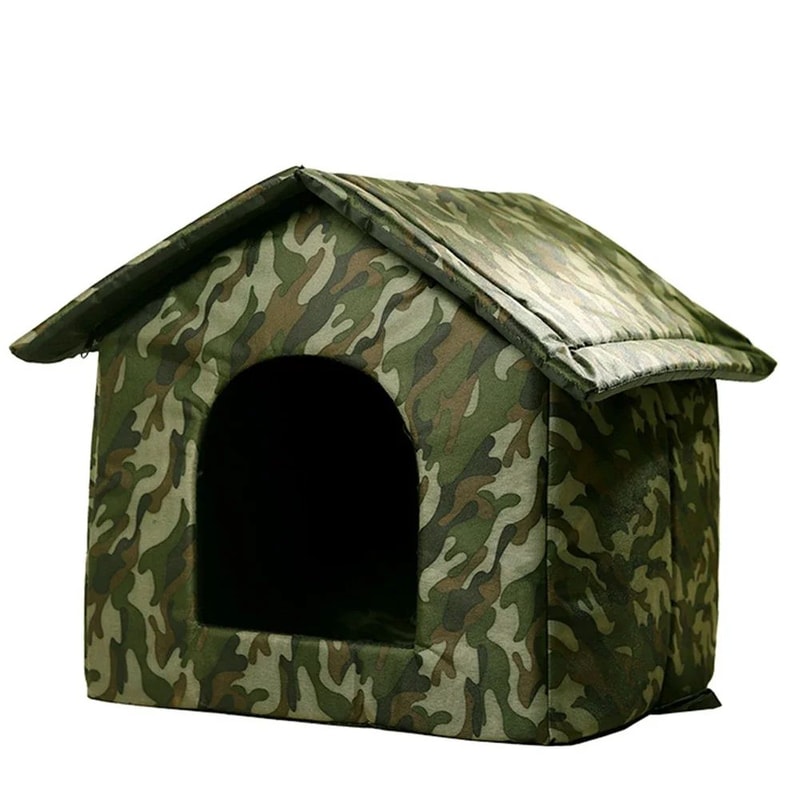 Outdoor Waterproof Cat House Warm Winter Pet Shelter 6