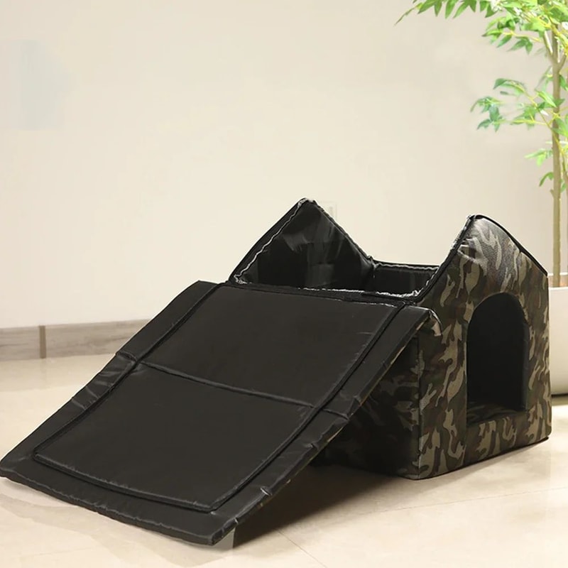 Outdoor Waterproof Cat House Warm Winter Pet Shelter 7