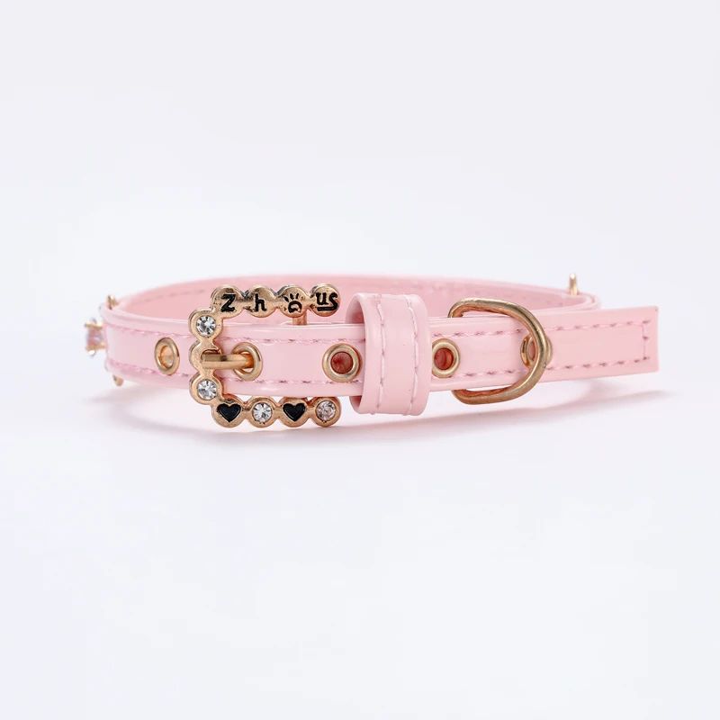 Luxury Pearl Rhinestone Cat Collar Adjustable Pet Necklace 1