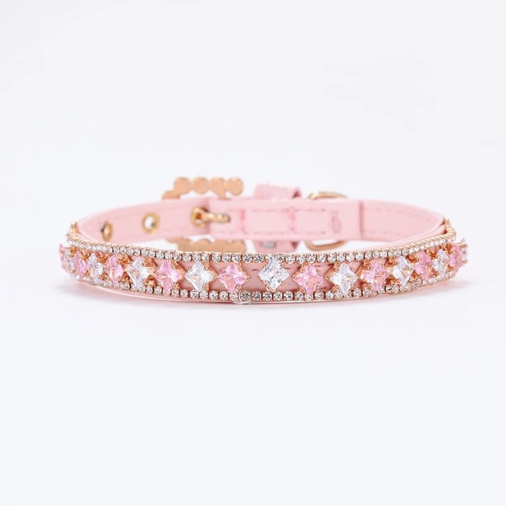 Luxury Pearl Rhinestone Cat Collar Adjustable Pet Necklace 2