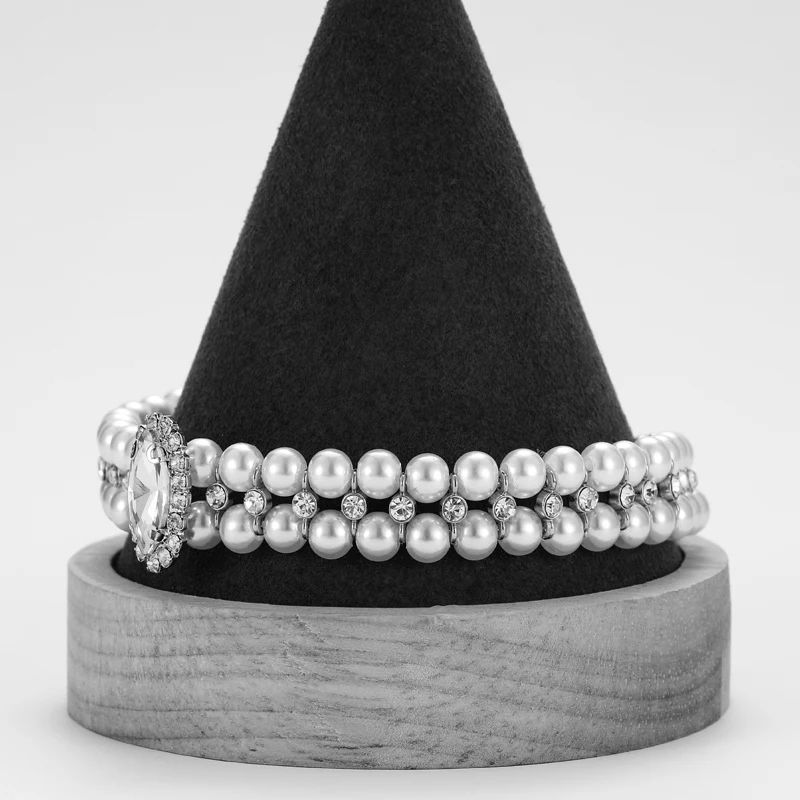 Luxury Pearl Rhinestone Cat Collar Adjustable Pet Necklace 6
