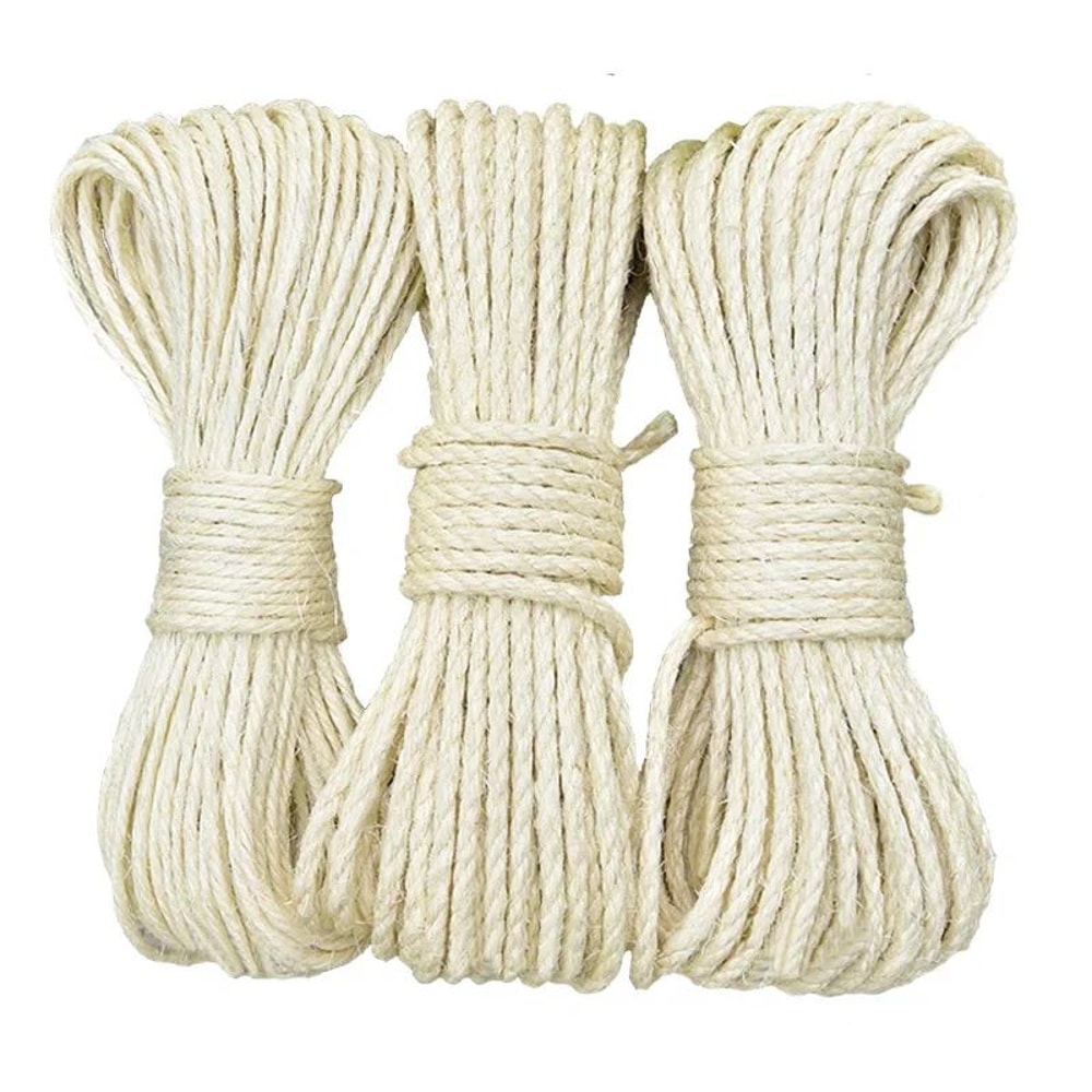 Natural Sisal Rope For Cat Scratching Posts And Cat Trees 1