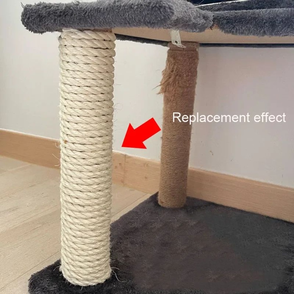 Natural Sisal Rope For Cat Scratching Posts And Cat Trees 4